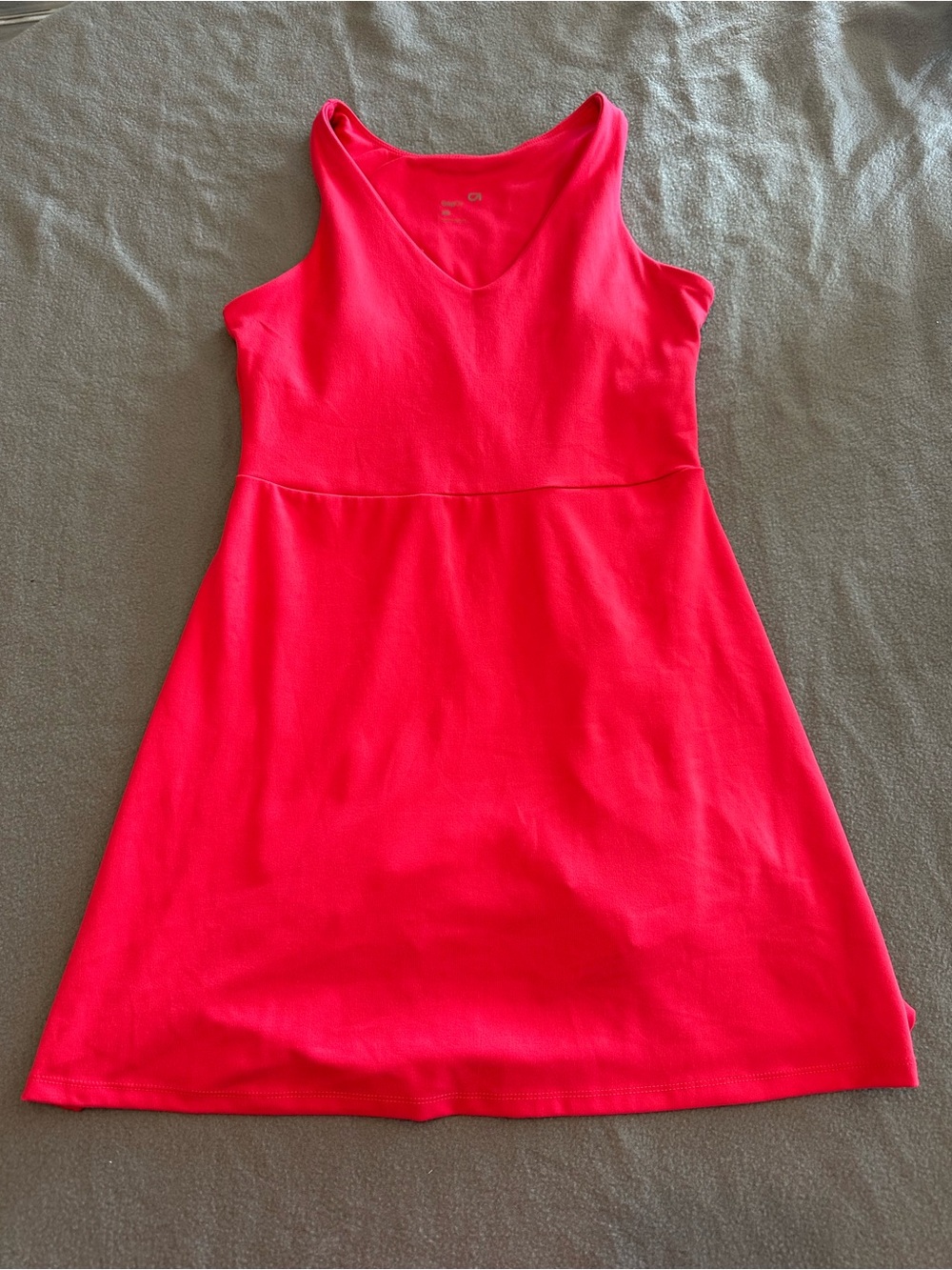 GAP Bright Pink Sleeveless A-Line Knit Dress